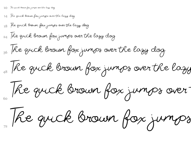 Miss Beautiful font waterfall